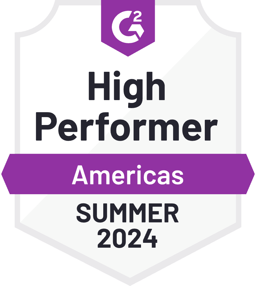 2024 High Performer of Americas G2 Summer Badge