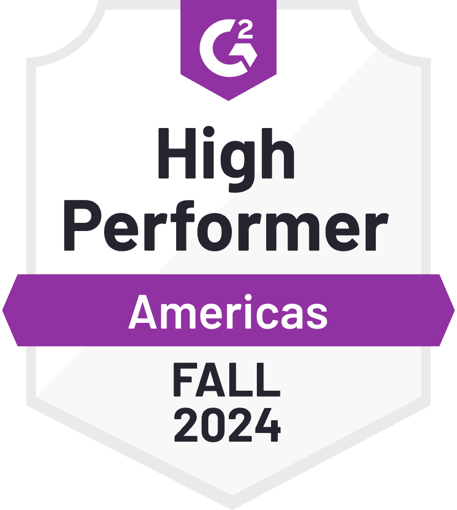 Fall 2024 G2 High Performer of the Americas